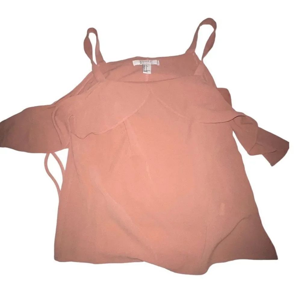Forever 21 Rose Mauve Open Shoulder Top
